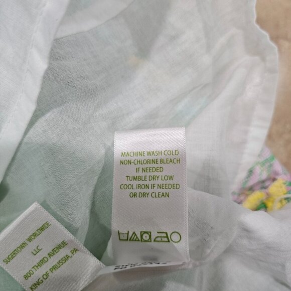 Lilly Pulitzer Mila Sun Dance Small Print Yellow Panel Shift Dress Size 2 - Picture 8 of 9